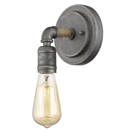 Estallar 6.25 x 5.25 x 5 in. Grayson 1-Light Antique Gray Sconce ES3102649